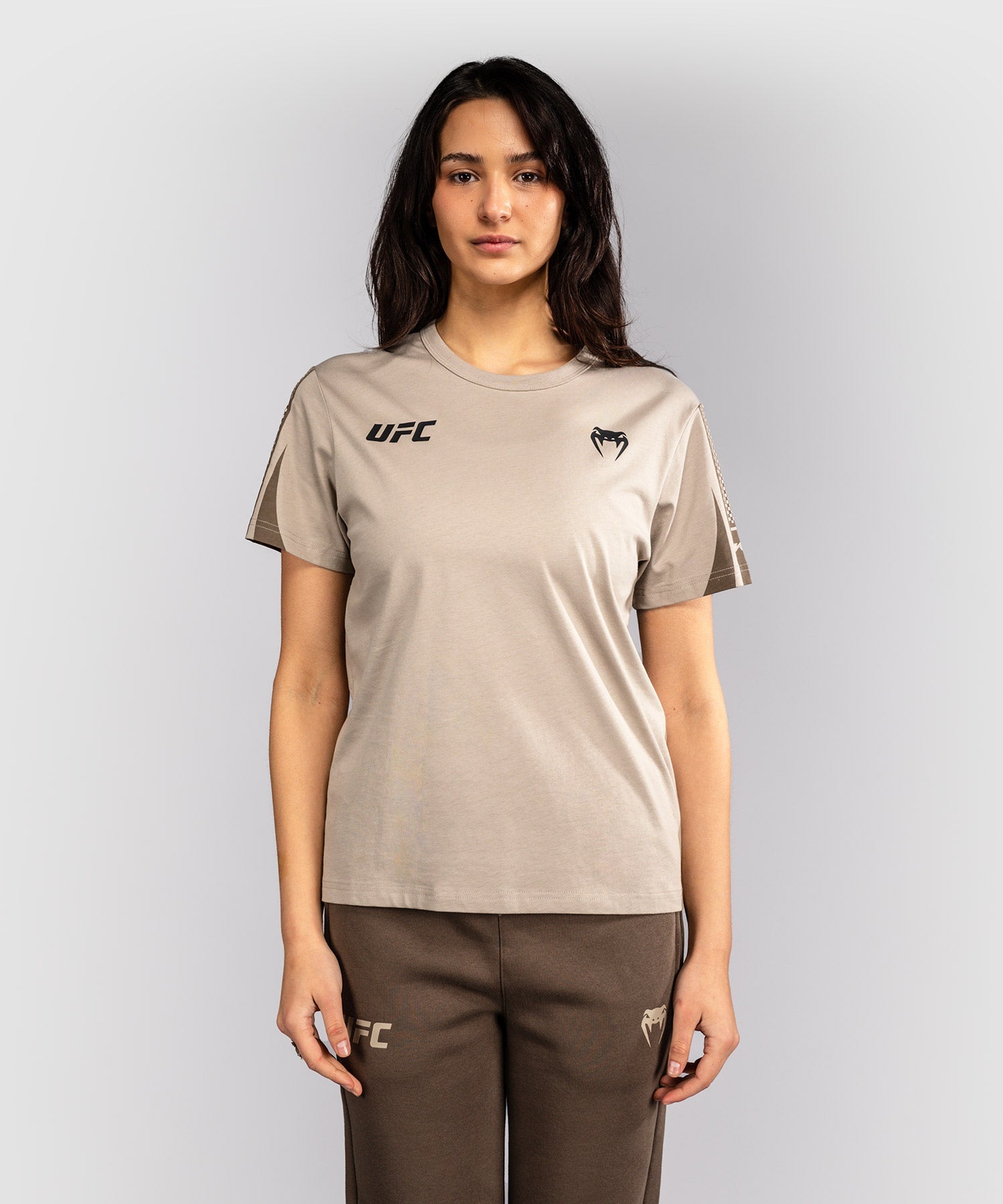 Venum UFC T-Shirt Unity Dames Korte Mouwen - Zand