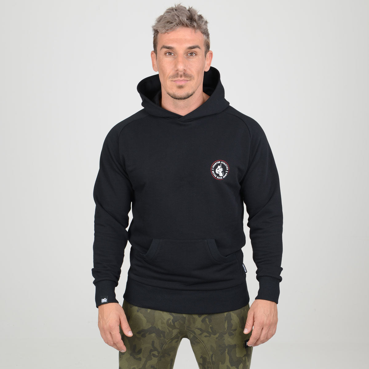 Phantom Athletics Hoodie Never Back Down - Zwart
