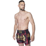 8 WEAPONS Muay Thai Shorts Naga - Zwart/Rood
