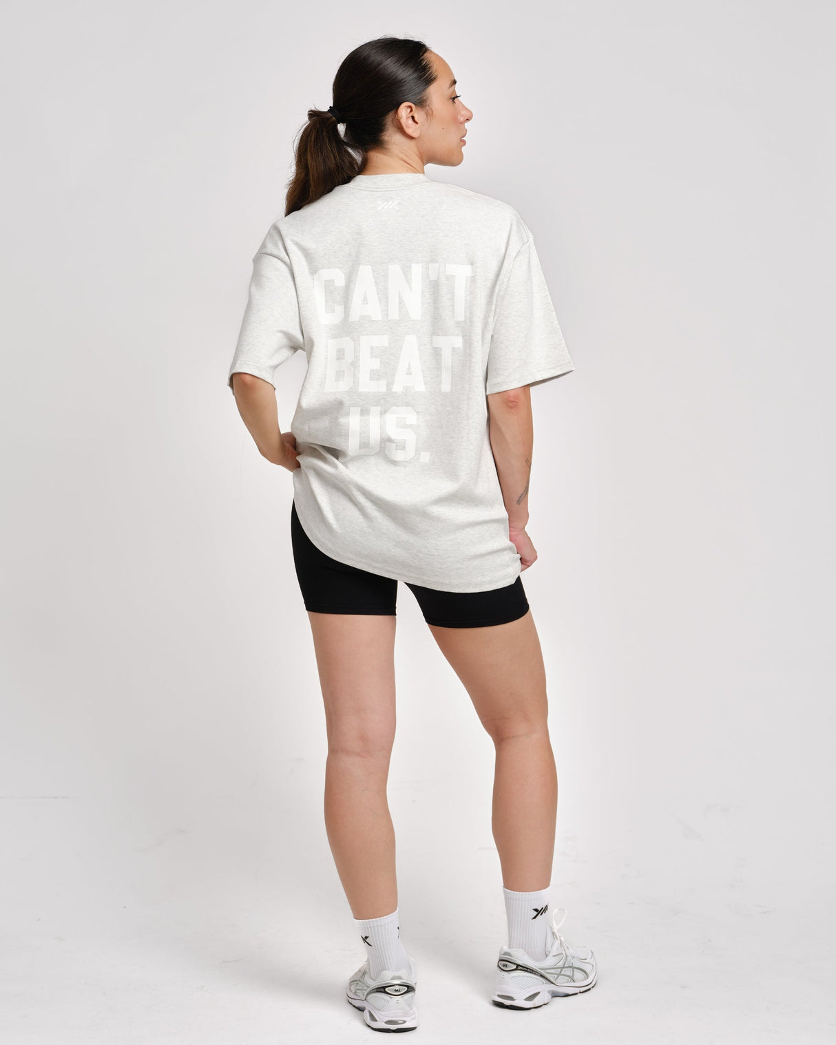 Caged T-Shirt 'CBU' - Lichtgrijs