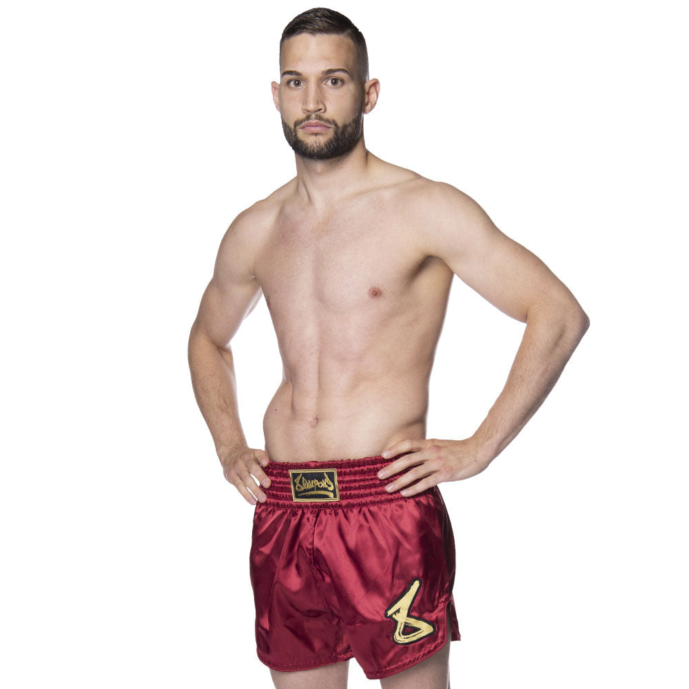 8 WEAPONS Muay Thai Shorts Strike - Bordeaux