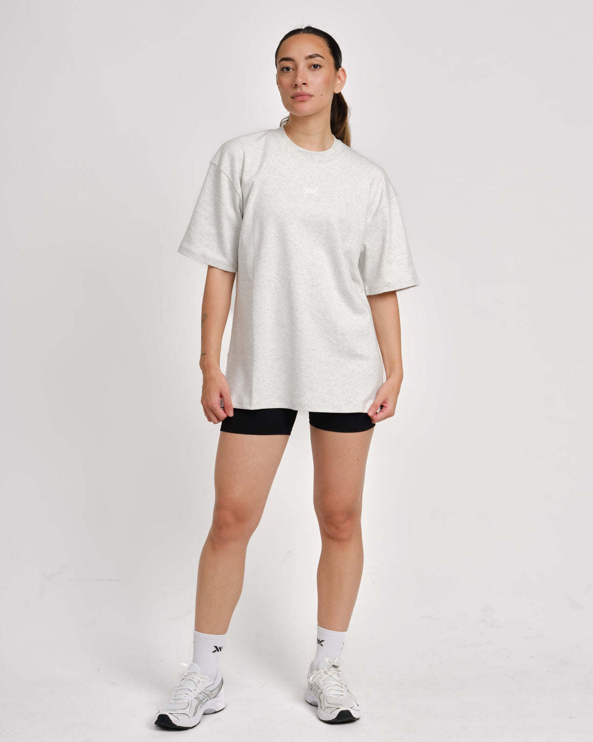 Caged T-Shirt 'CBU' - Lichtgrijs