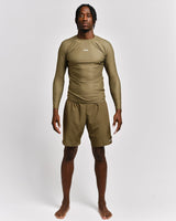 Caged Rashguard Tactical Lange Mouwen - Legergroen