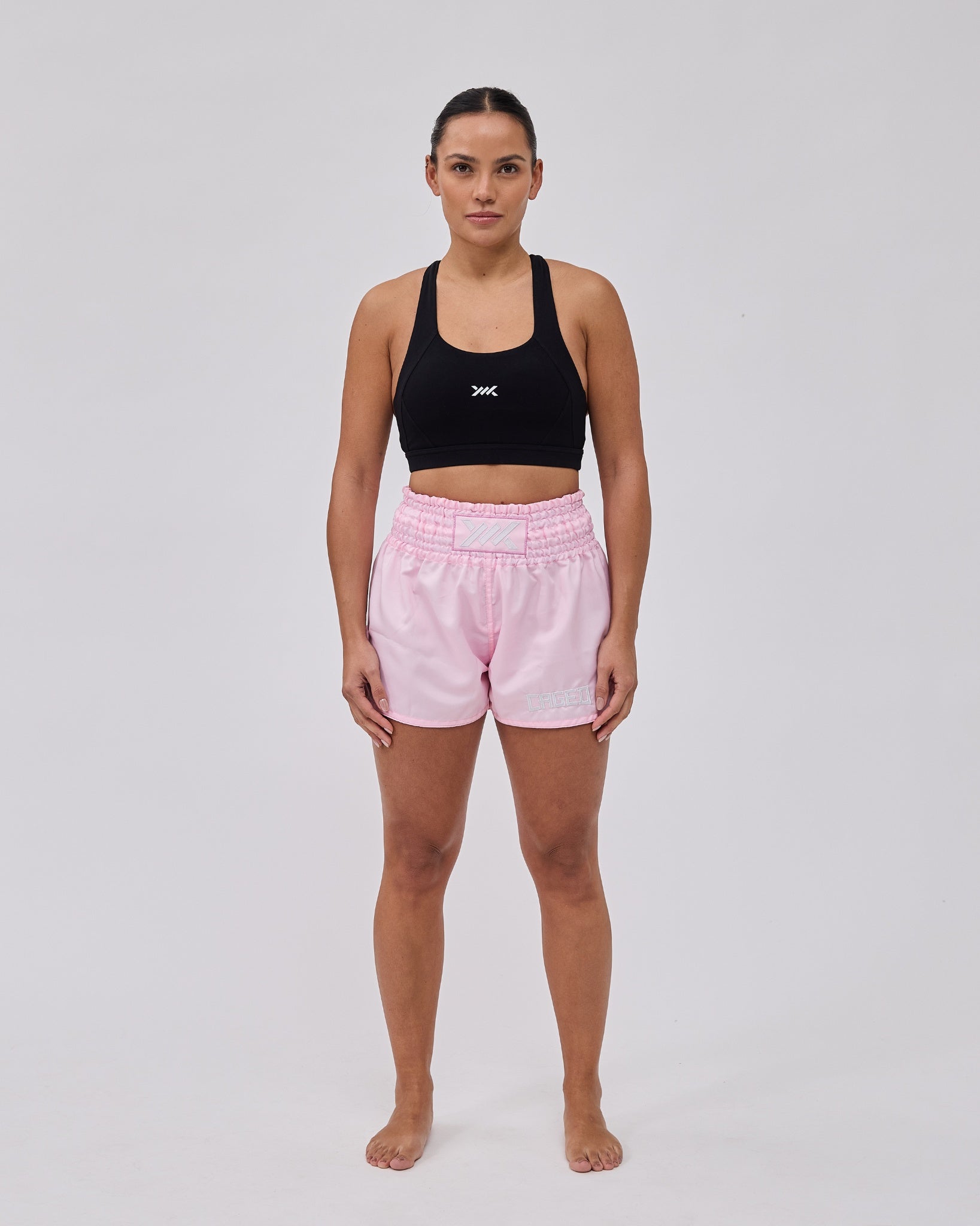 Caged Classic Muay Thai Shorts - Licht roze