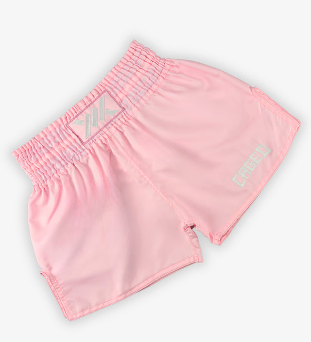 Shorts de Muay Thai Caged Classic – Rose bébé
