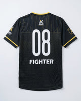 King Pro Boxing T-Shirt Dry-Fit '08' - Zwart/Geel