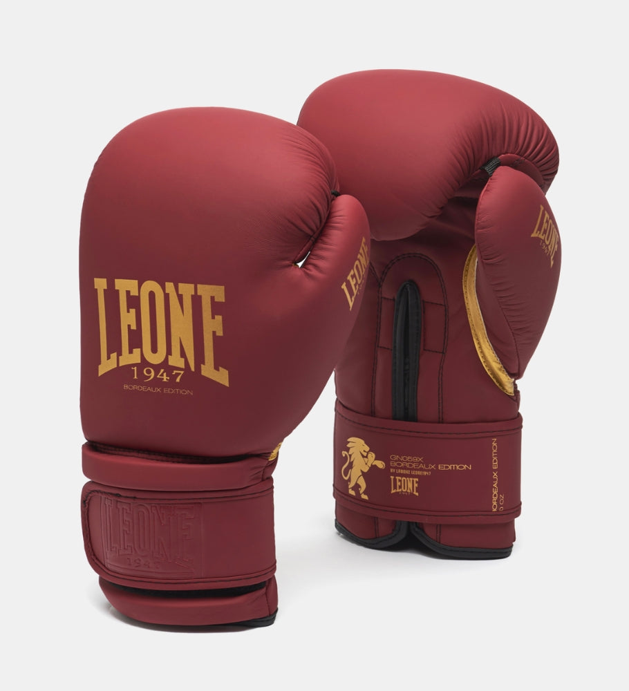 Leone (Kick)Bokshandschoenen GN059X - Bordeaux/Goud