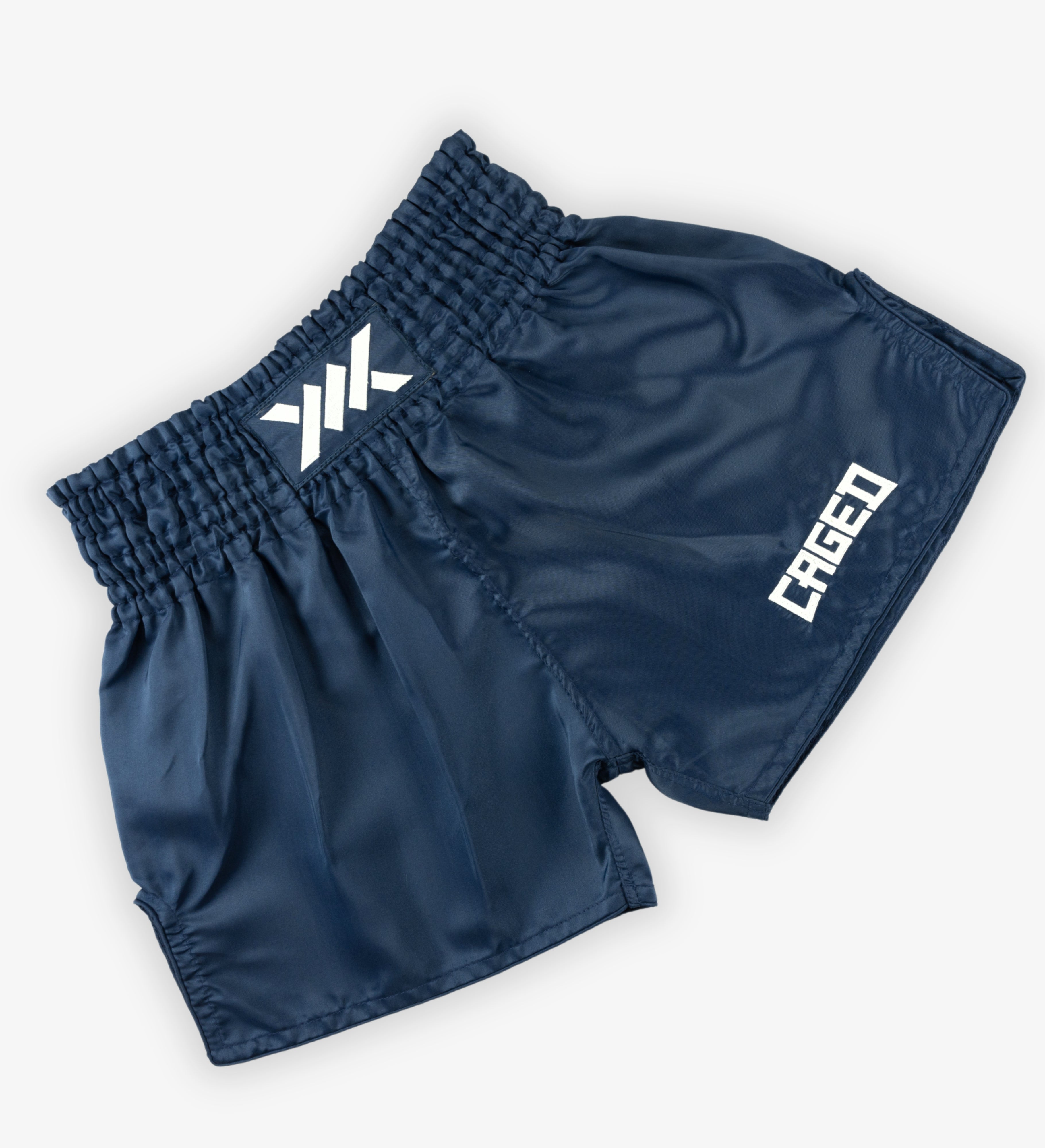 Caged Classic Muay Thai Shorts - Navy Blauw