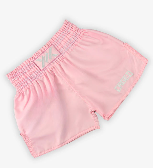 Caged Muay Thai Shorts Classic - Baby Roze vrouw
