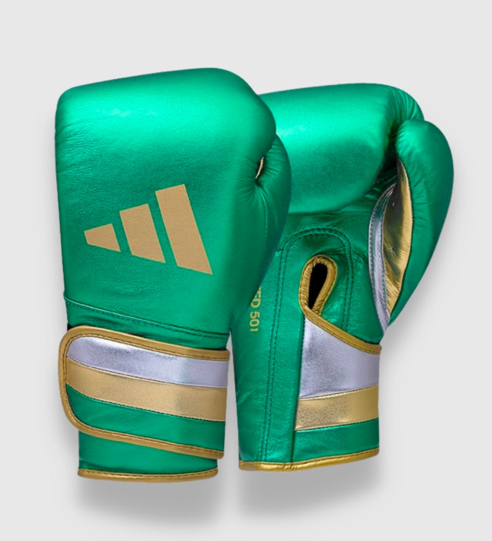 Adidas (Kick)Bokshandschoenen Speed 500 - Groen/Goud