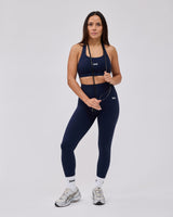 Caged Essential leggings - Navy Blauw