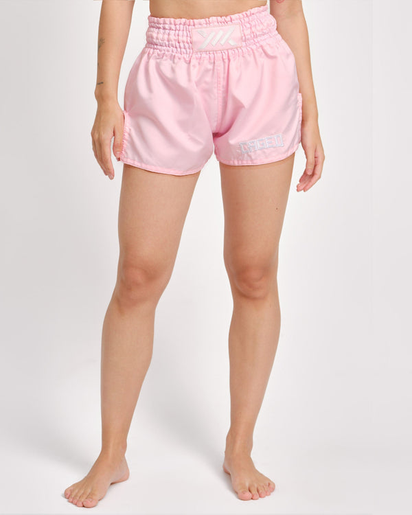 Muay Thai trenky Caged Classic – Baby Růžová