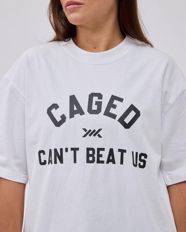 Caged Club T-shirt - Wit