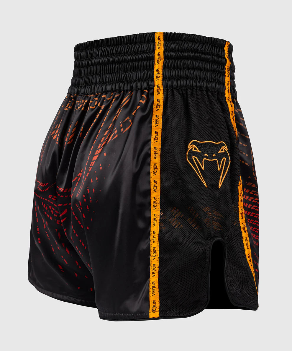 Venum Muay Thai Shorts Quetzal Fury - Zwart/Rood/Goud