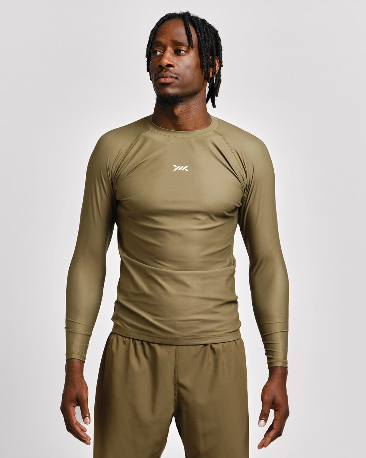 Caged Rashguard Tactical Lange Mouwen - Legergroen