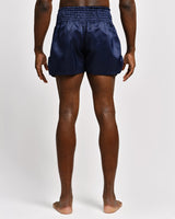 Caged Muay Thai Shorts Classic - Navy Blauw/Wit