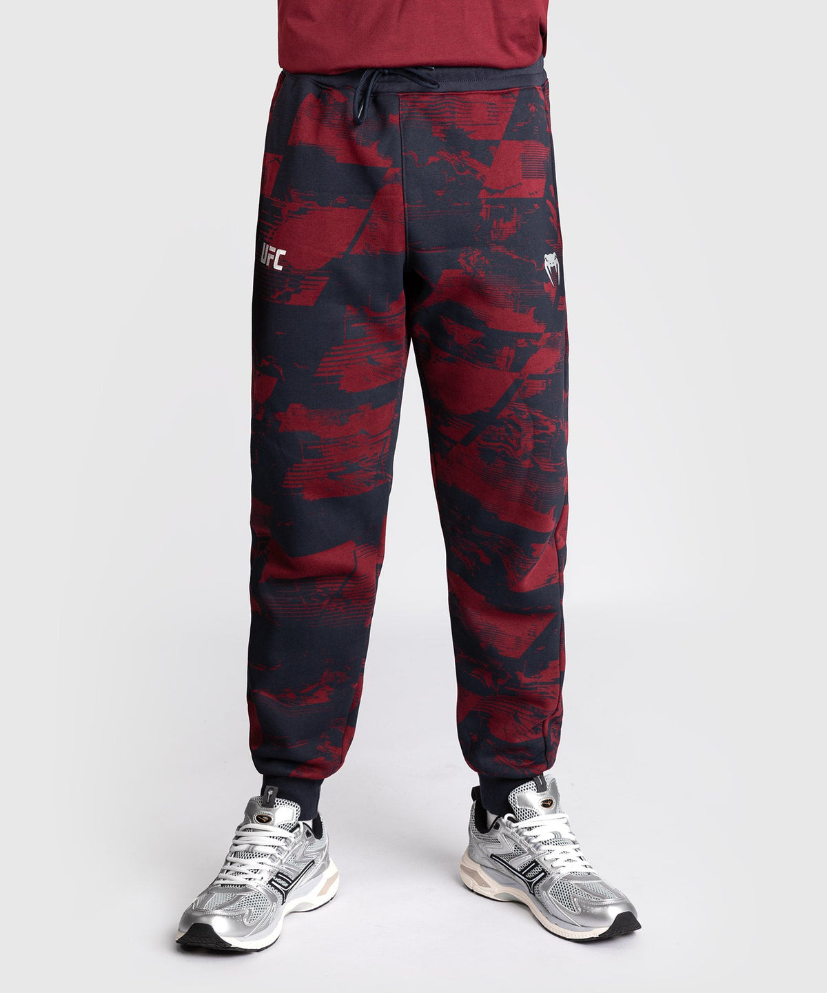 Venum UFC Trainingsbroek Zenith - Marineblauw/Bordeauxrood/Zilver