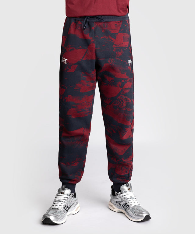 Pantaloni da allenamento Venum UFC Zenith – Blu navy/Bordeaux/Argento