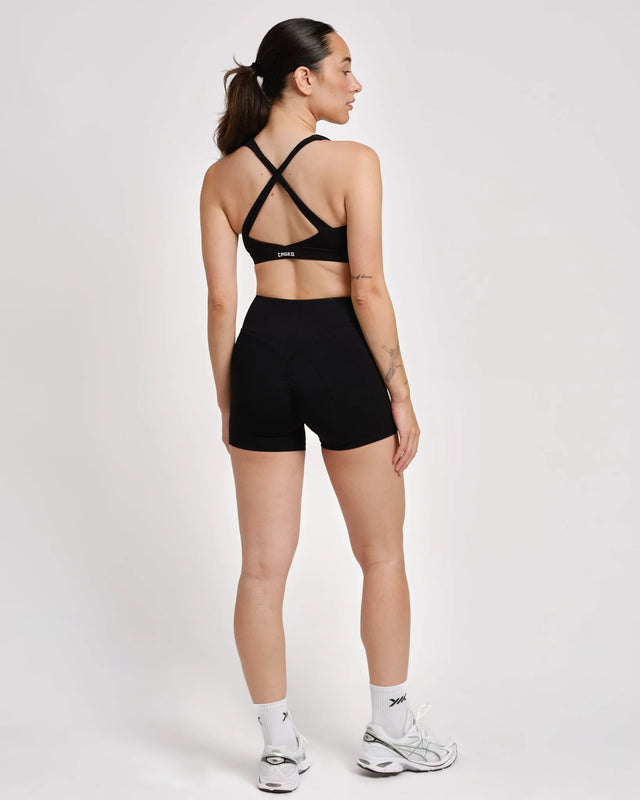 Sujetador deportivo Caged Essential – Negro