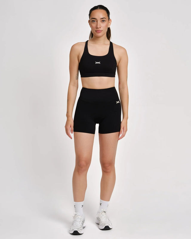 Sujetador deportivo Caged Essential – Negro