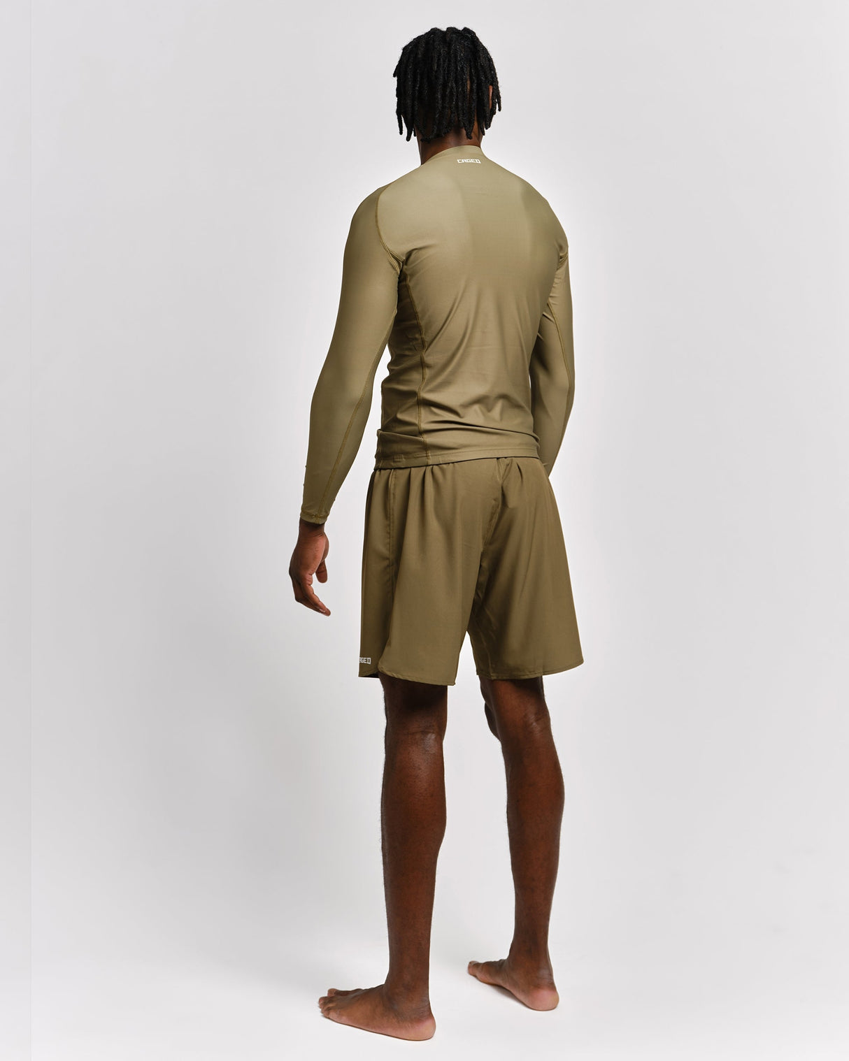 Caged Rashguard Tactical Lange Mouwen - Legergroen