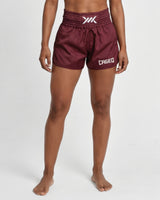 Caged Classic Muay Thai Shorts - Bordeaux Rood