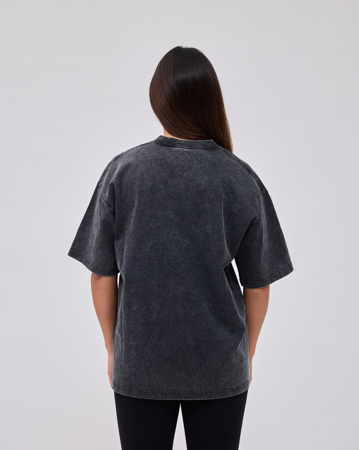 Caged Club T-shirt - Washed Zwart