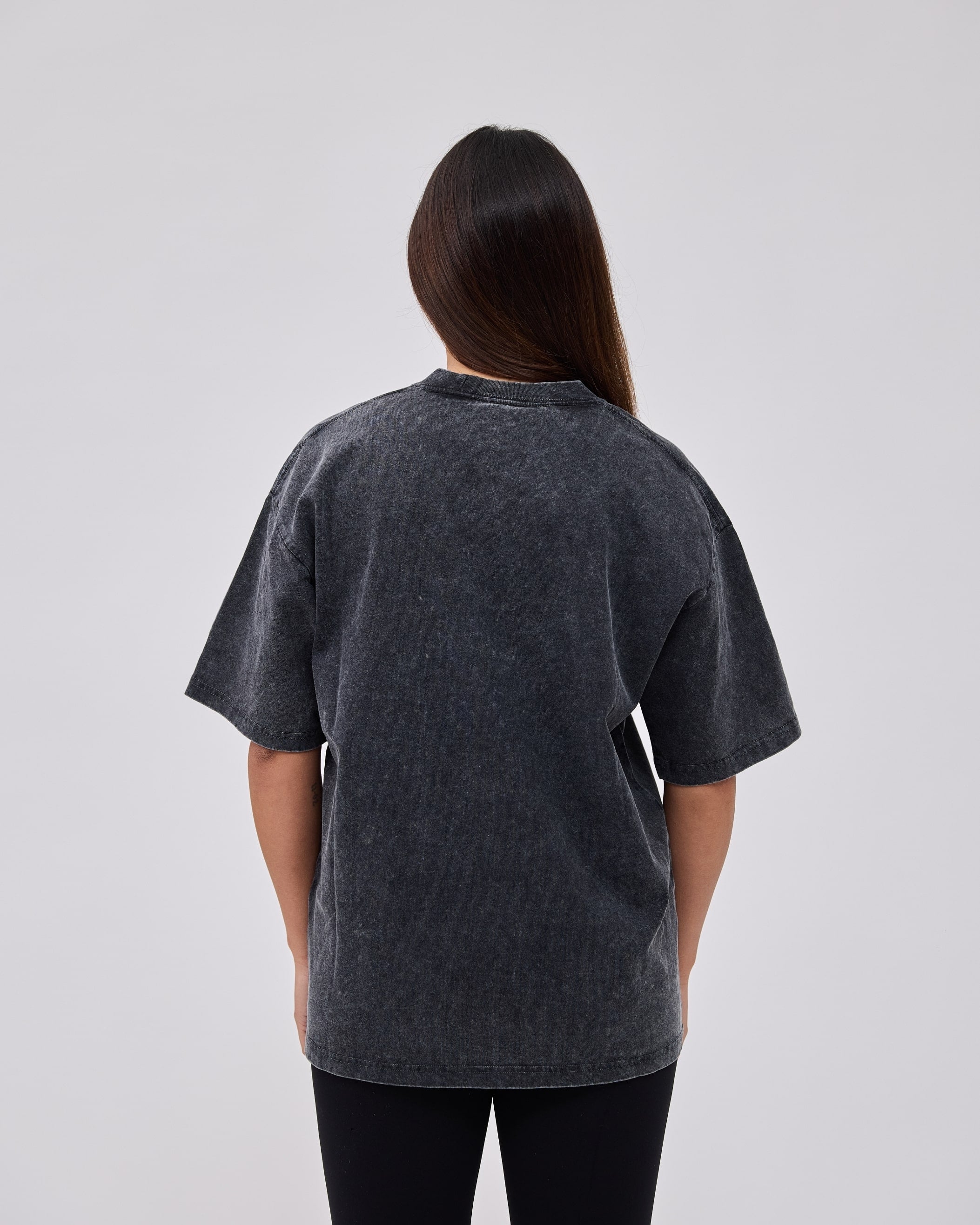 Caged Classic T-shirt - Washed Zwart