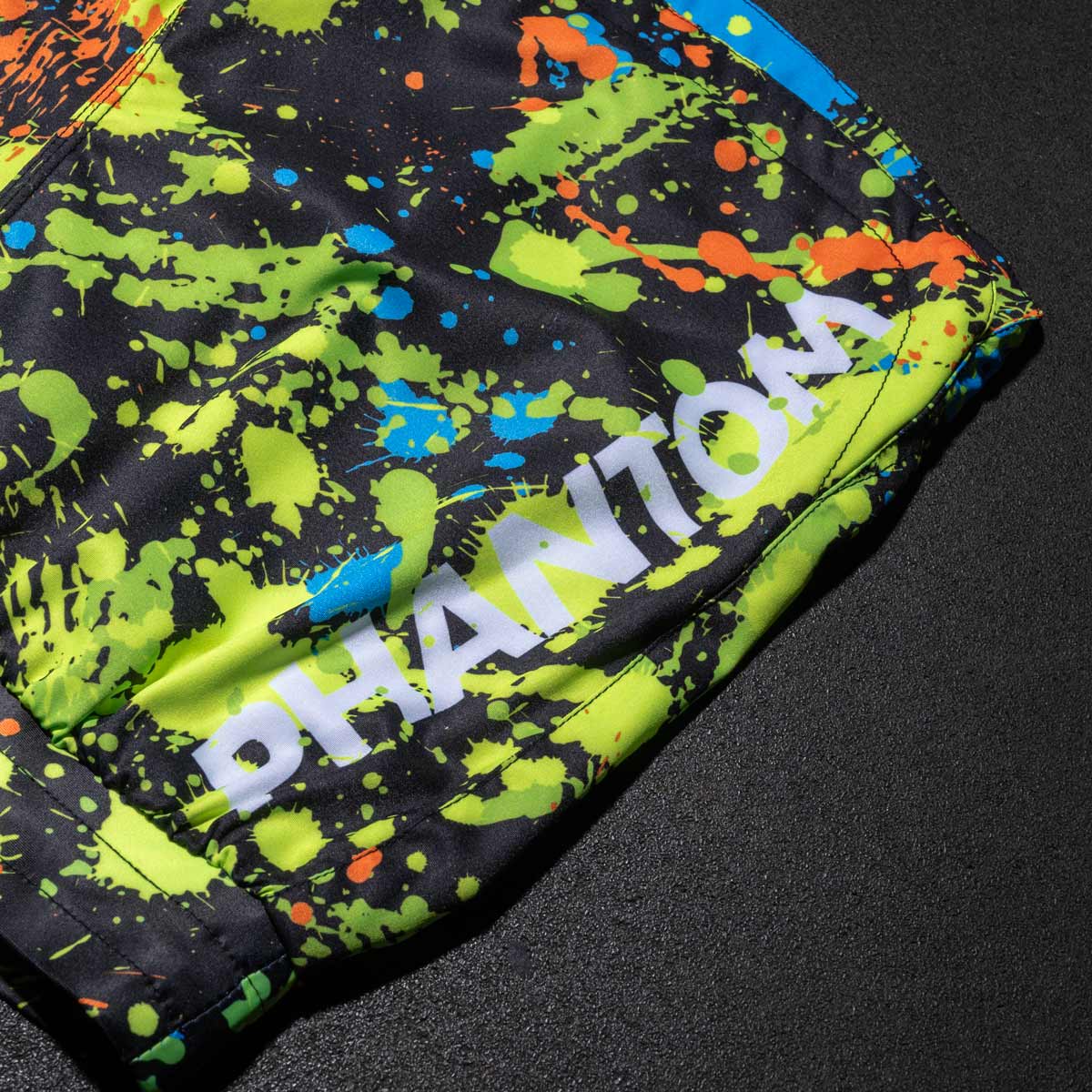 Phantom Athletics MMA-Shorts Fusion Splatter – Schwarz/Neon