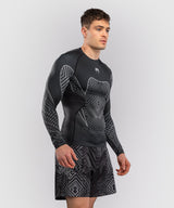 Venum Rashguard Midnight Fury - Zwart/Grijs/Zilver