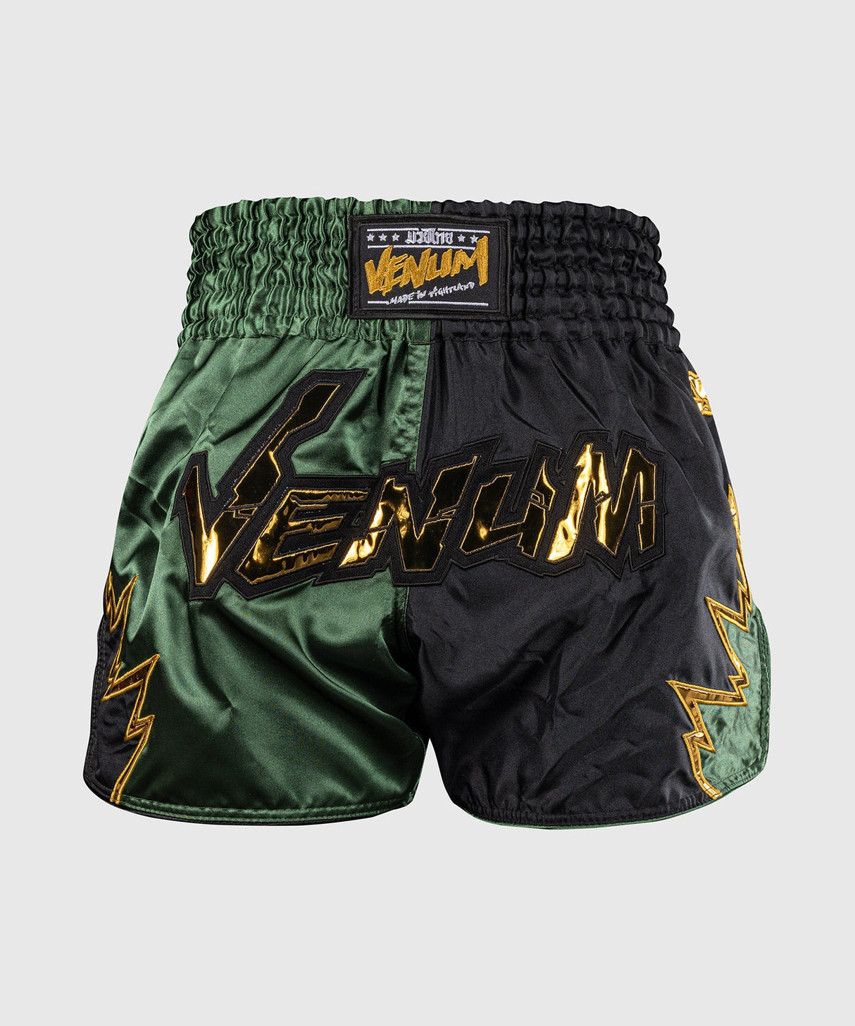 Venum Inferno 2.0 Muay Thai Short Zwart/Kaki - vooraanzicht