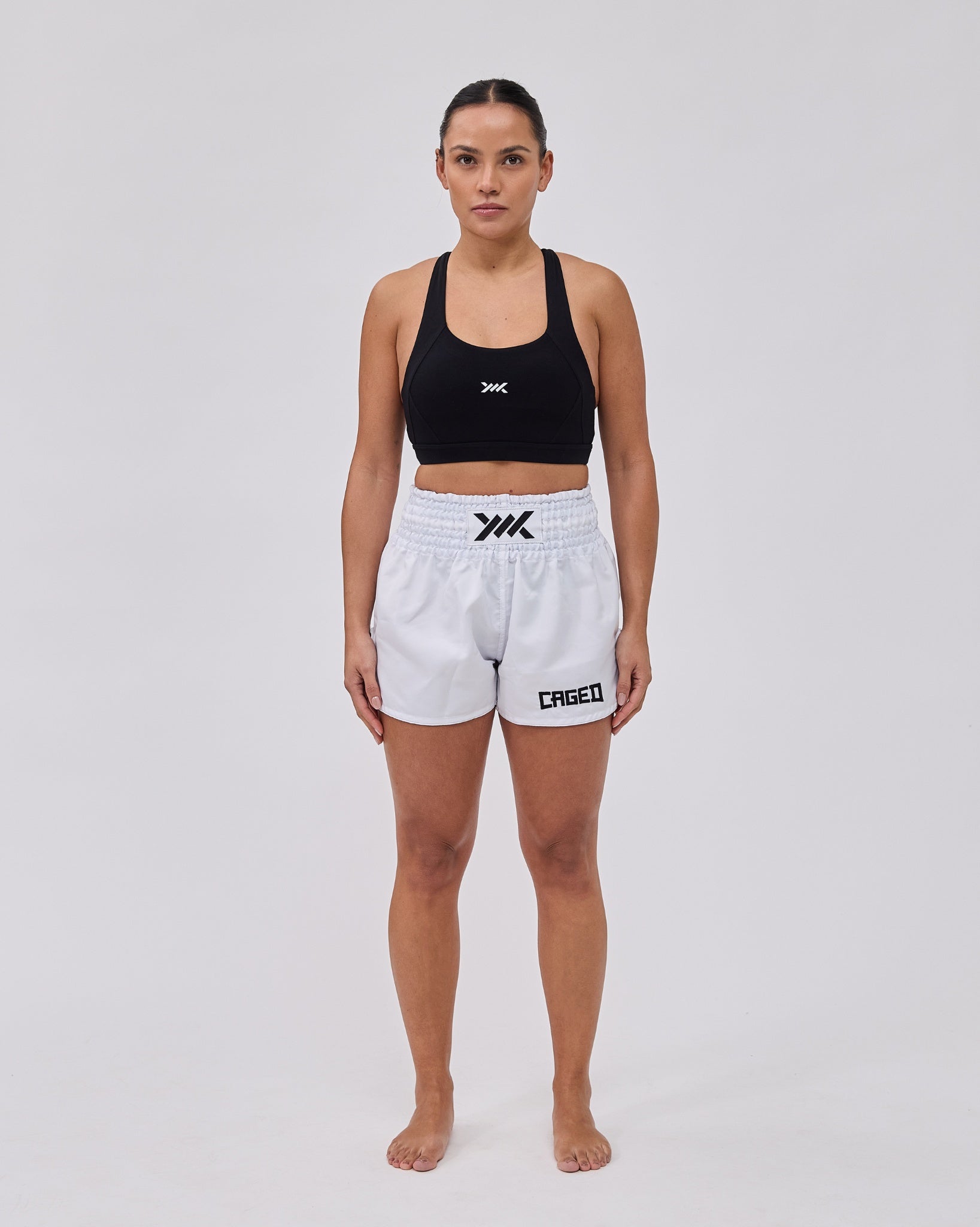 Caged Classic Muay Thai Shorts - Wit