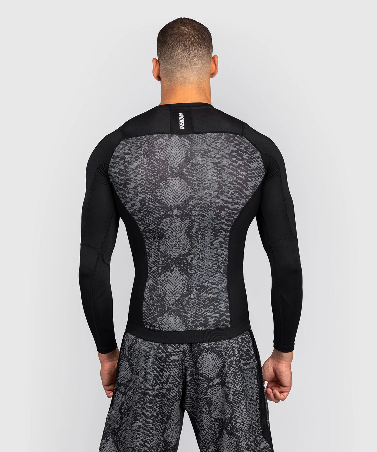 Venum Rashguard Lange Mouwen G-Fit Scales - Zwart/Grijs