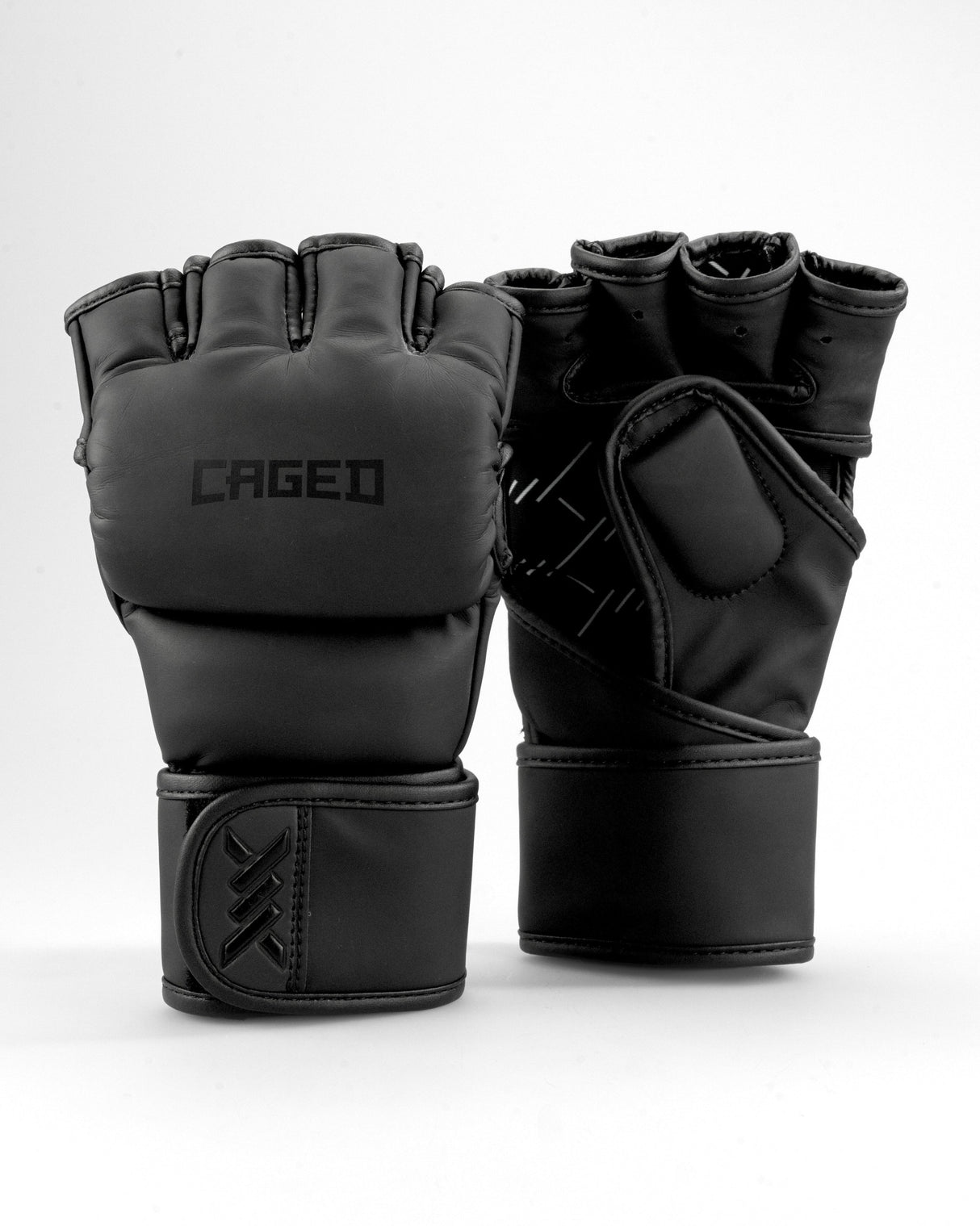 Caged MMA handschoenen Shadow - Zwart/Zwart