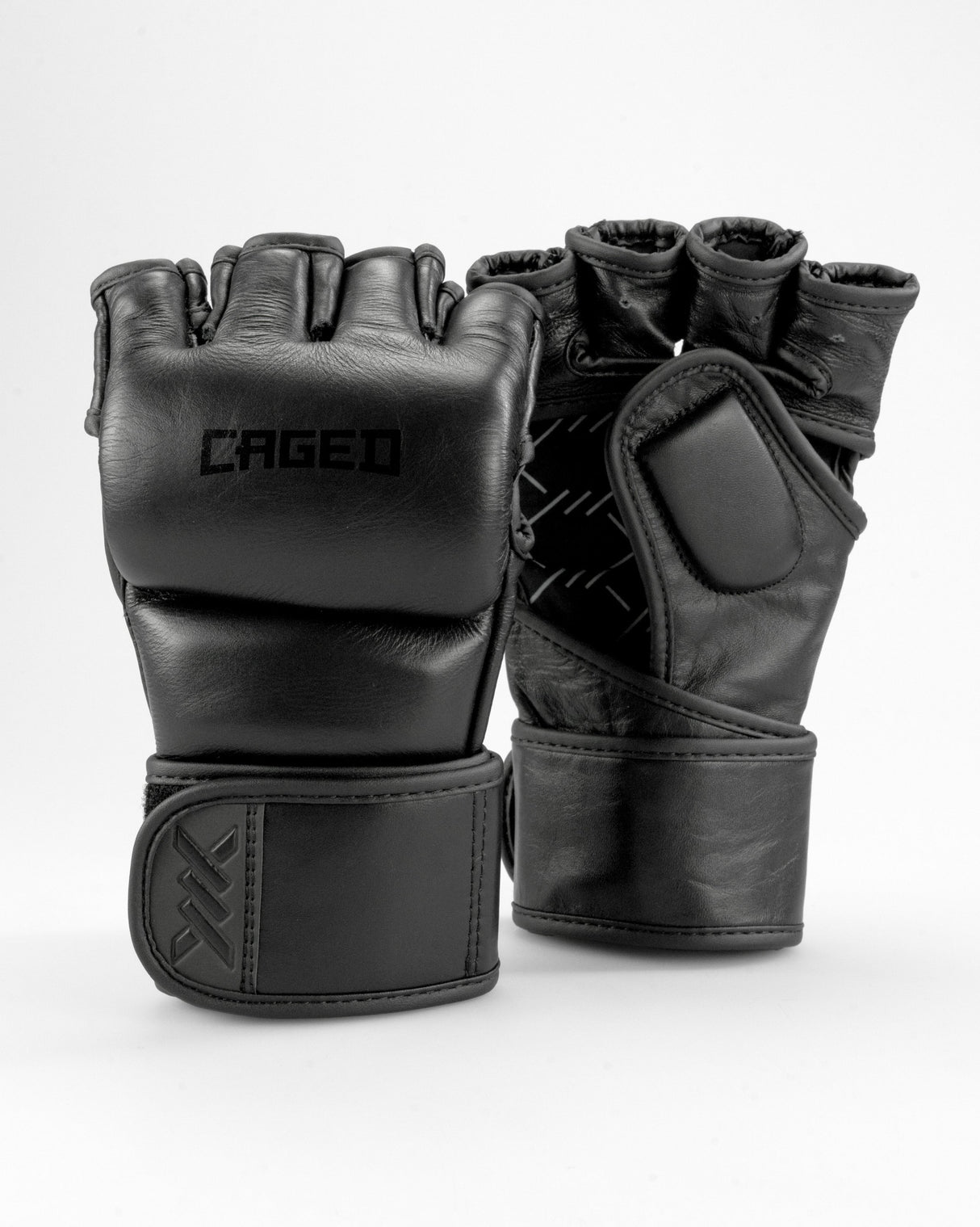 Caged MMA Handschoenen 'X' Series - Zwart/Zwart