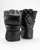 Caged MMA Handschoenen 'X' Series - Zwart/Zwart