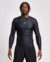 Caged Rashguard Tactical Lange Mouwen - Zwart