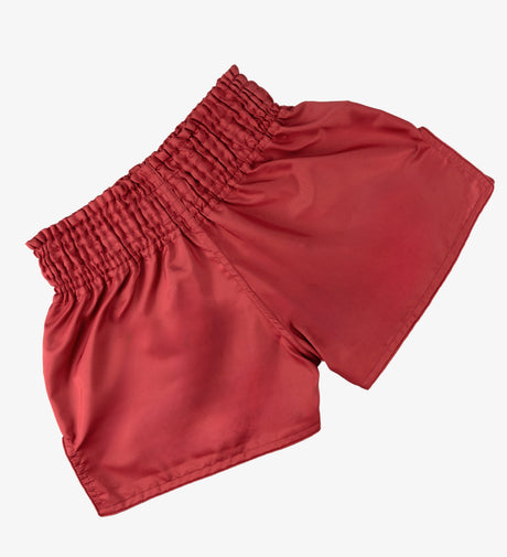 Muay Thai trenky Caged Classic – Červená/Bílá dámské