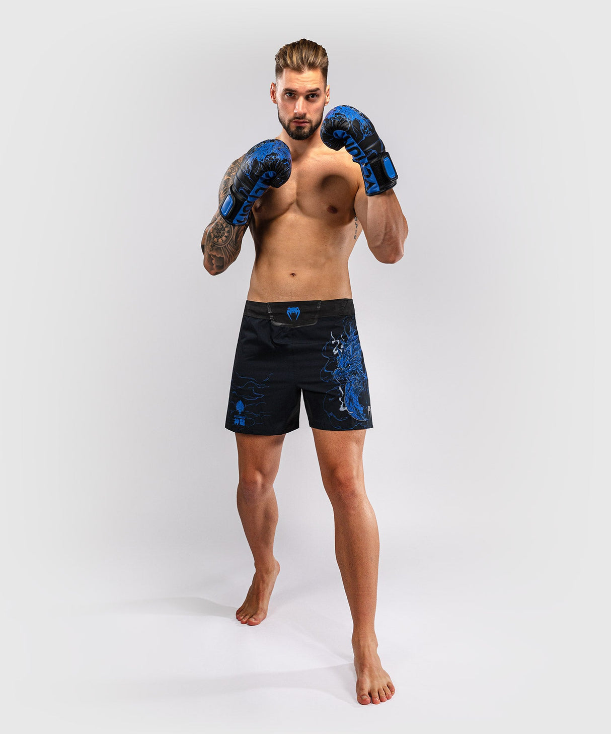 Venum MMA Shorts Thunder Dragon - Zwart/Koningsblauw