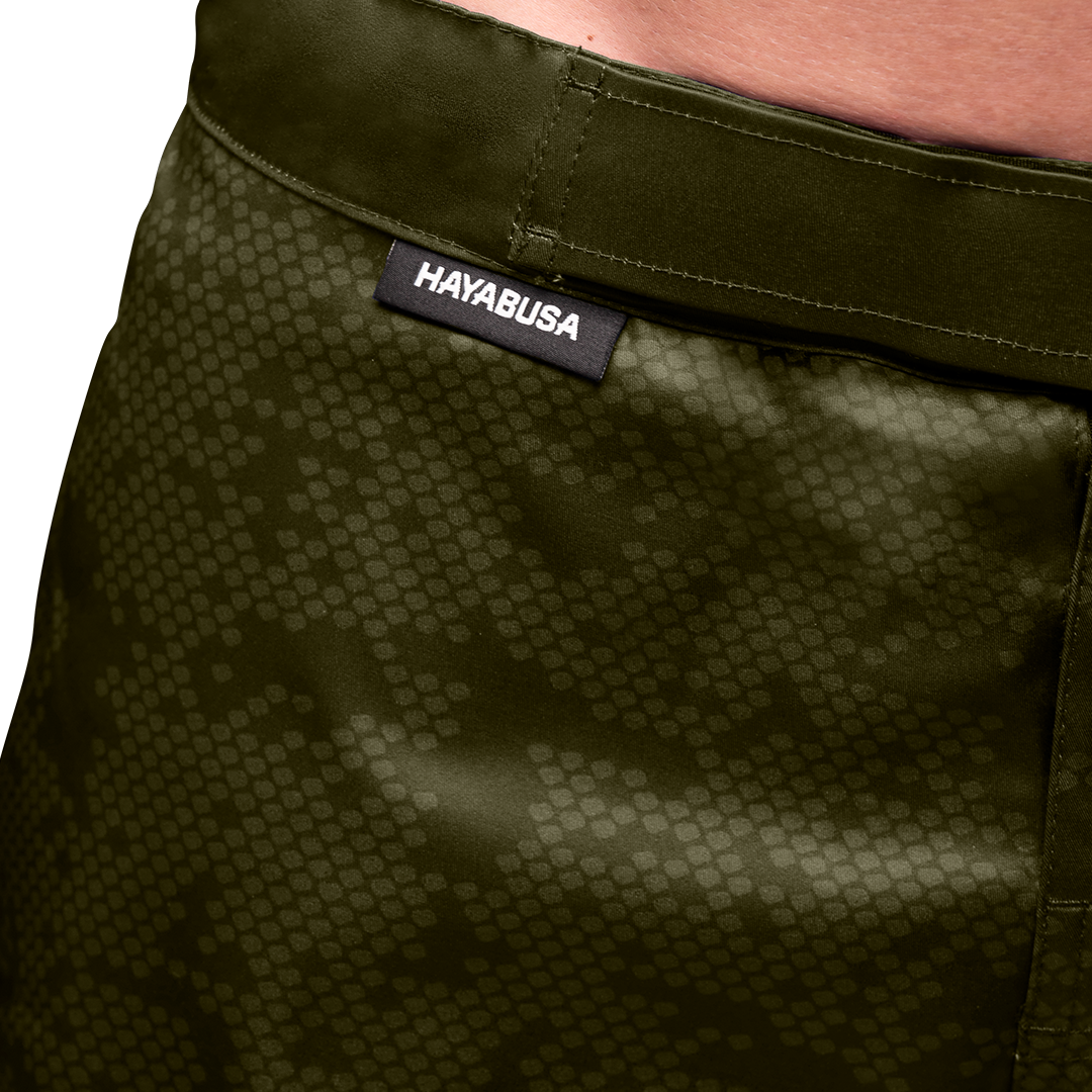 Hayabusa MMA Shorts Hex Mid-Thigh - Groen