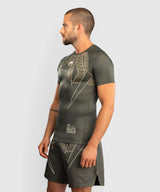 Venum Rashguard Korte Mouwen Serpenti - Kaki Groen