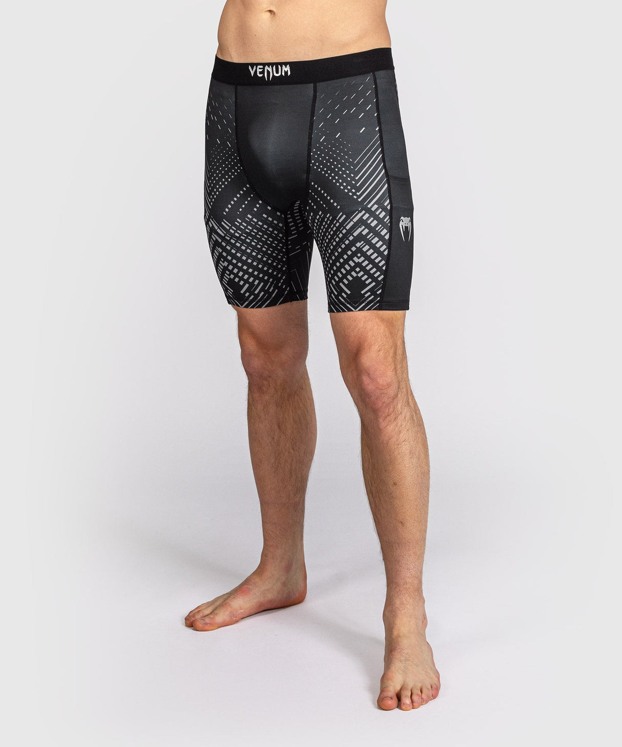 Venum Compressiebroek Midnight Fury - Zwart/Grijs/Zilver