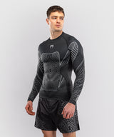 Venum Rashguard Midnight Fury - Zwart/Grijs/Zilver