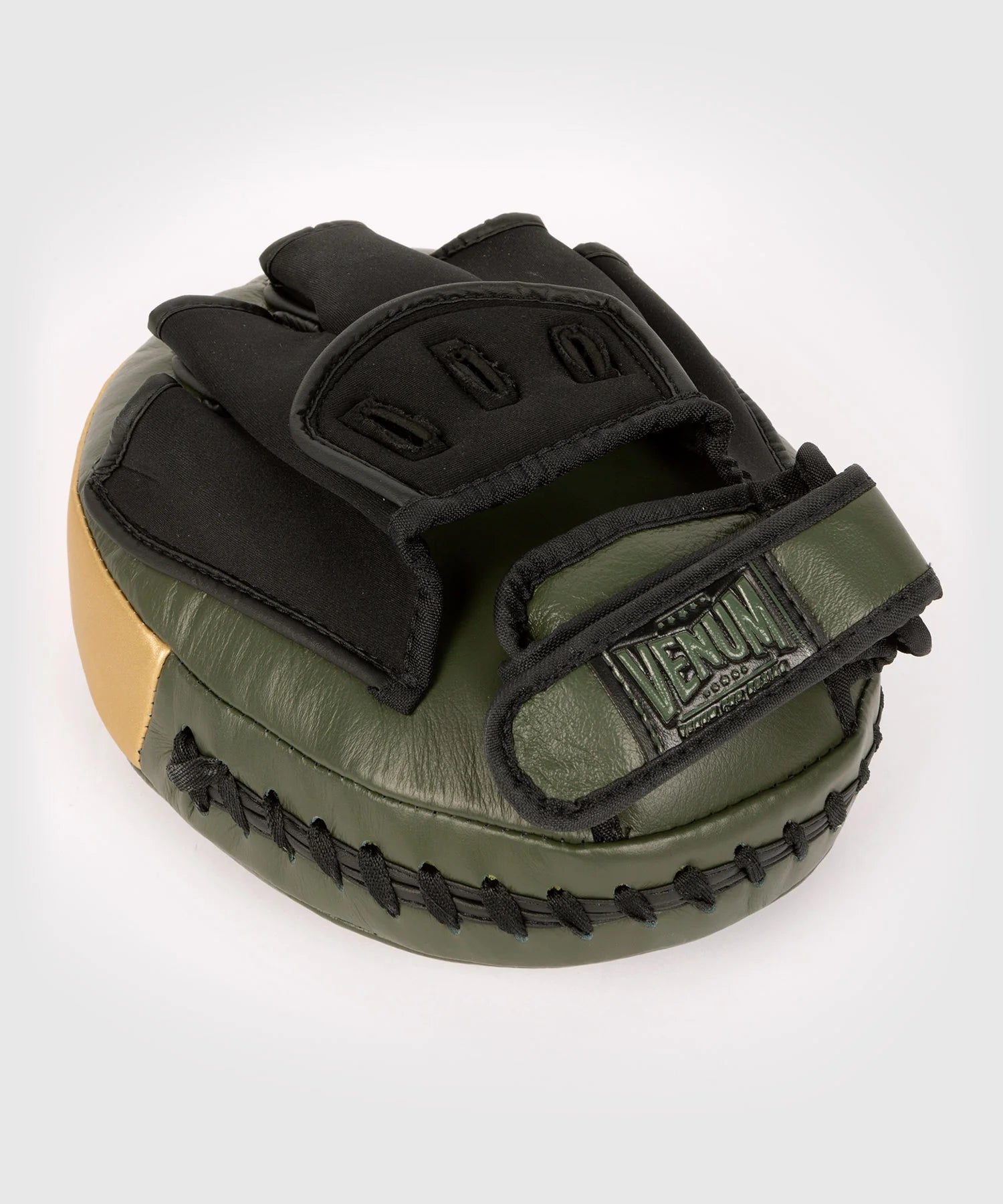 Venum Pro Boxing Handpads - Kaki Groen/Goud