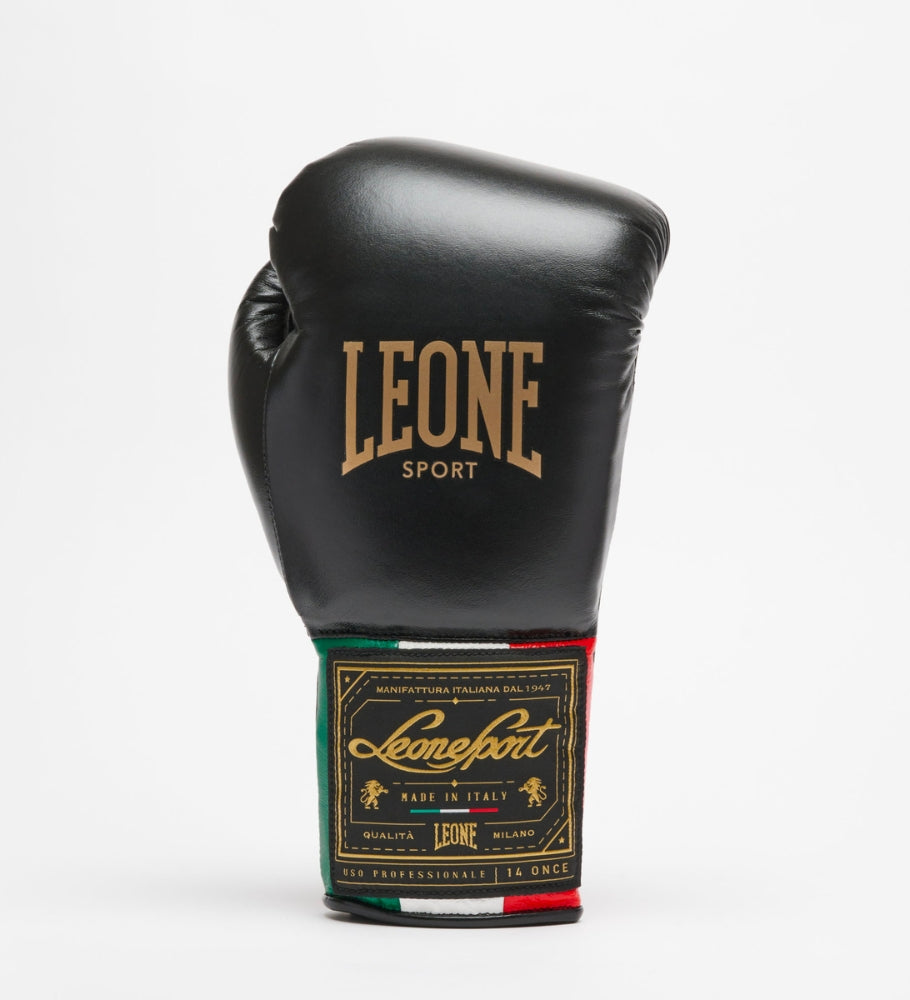Leone Sport (Kick)Bokshandschoenen met vetersluiting - Orlando Classic - Zwart