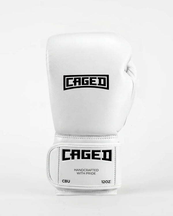 Caged Bokshandschoenen 'X' Series - Wit/Zwart