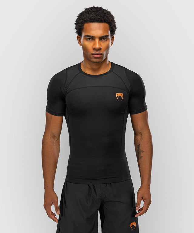 Venum G-Fit Revolution Rashguard Short Sleeves – Black/Copper