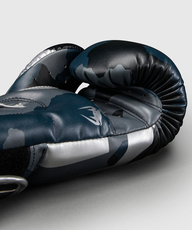 Venum Luvas de boxe Elite Camo – Azul-marinho-escuro/Azul