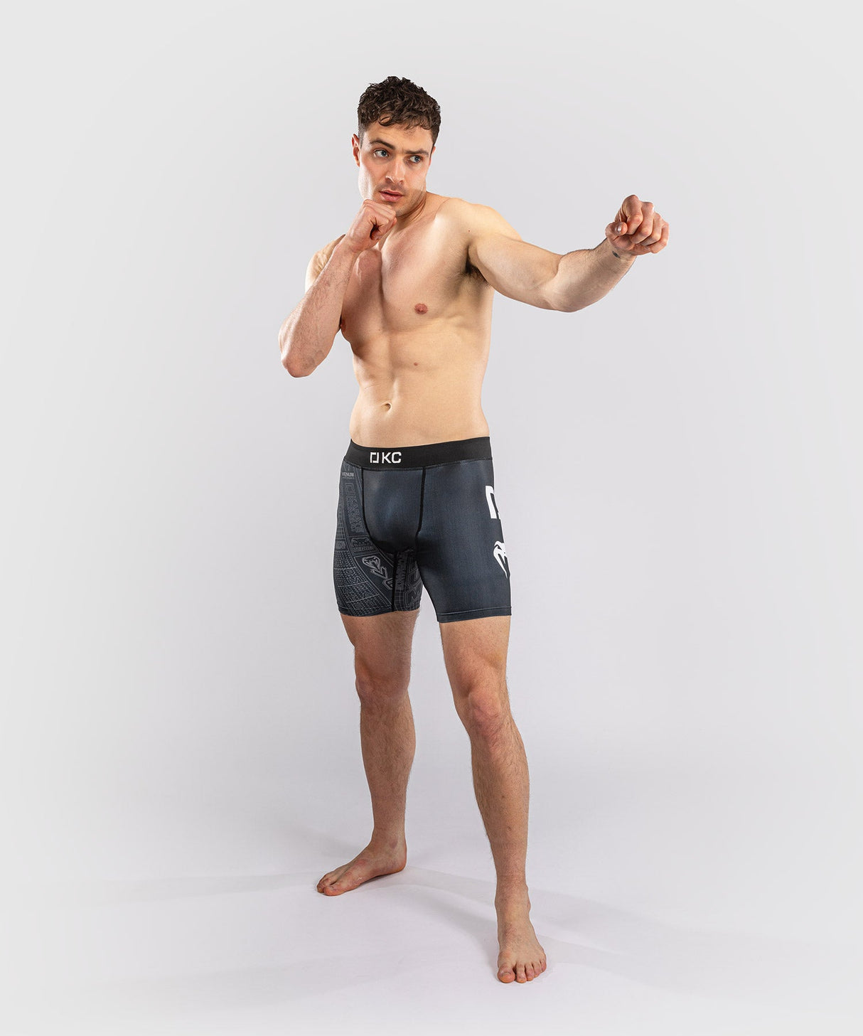 Venum Compressiebroek Karate Combat - Zwart/Grijs