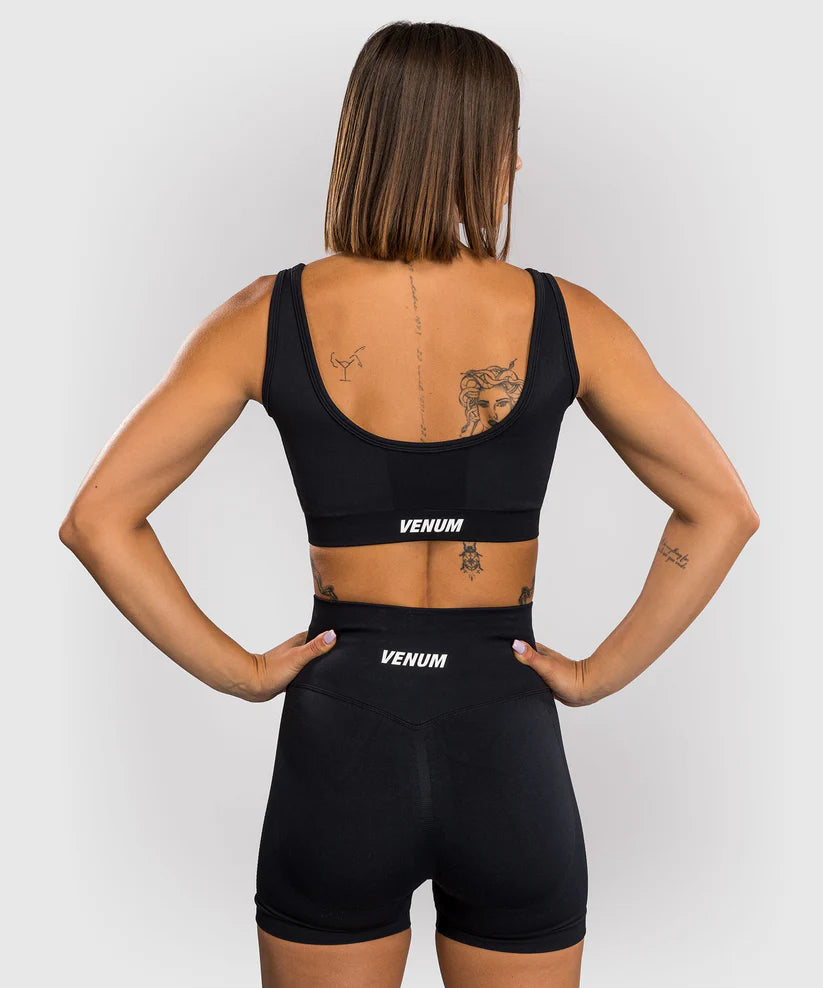 Venum Sculpt Long Sport-BH - Schwarz/Weiß